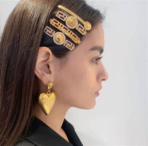 versace headband dhgate|Versace hair pin.